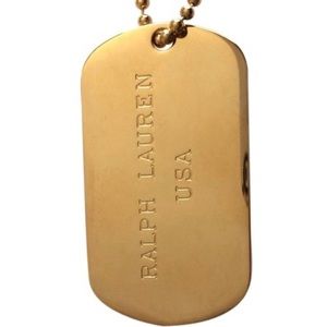RALPH LAUREN VINTAGE 1990’s DOG TAG NECKLACE